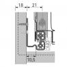HETTICH 9307635 Quadro V6+ 300mm/50KG EB10,5, SiSy L+P