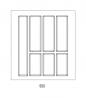 Wkład na sztućce Classico Split
422×474 mm antracyt
