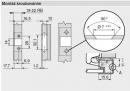 BLUM 70T950A.TL zawias, zawias nakładany, alu, Tip-on, 95°