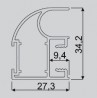 IC-rączka Comfort 10mm 2,7m srebrna