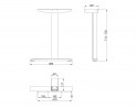 MILADESIGN stelaż skrajny Linear LN3603 biały