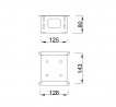 MILADESIGN głowica łącząca 4x90 G7 ST955/4x90 biała