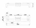 MILADESIGN stelaż niski Quark Q7606-K biały
