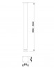 MILADESIGN Noga stołowa G5 ST504 antracyt