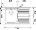 FRANKE Zlewozmywak LLL 611/7L 3 1/2 790 x 500