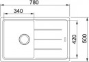 FRANKE Zlewozmywak BFG 611-78 780 x 500 onyx