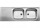 BLANCO 500374 zlewozmywak TOP EZS 12x4-2 stal nierdz.naturalny połysk bez korka