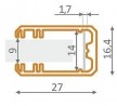 StrongLumio profil LED Mikro-line12 alu anodowany 2000mm