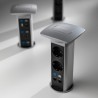 Versapull 2+2 gniazdka elektryczne aluminium