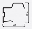SEVROLL 04534 Universal 18 rączka 18mm 2,7 m, jasny brąz