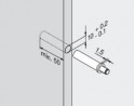 BLUM 970.1002 Blumotion zawiercone od strony uchwytu
