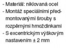 BLUM 174H7100E prowadnik krzyżakowy mimośród Expando 8, 5mm