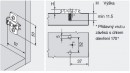 BLUM 173L8130 prowadnik krzyżakowy eurowkręt 11, 5mm