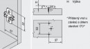 BLUM 173L6130 prowadnik krzyżakowy wkręt 11, 5mm