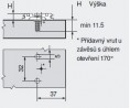 BLUM 174E6130.01 prowadnik Expando 11, 5mm (5)