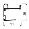 SEVROLL 00635 Tytan rączka 18 mm 2,7 m, oliwka