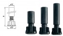REHAU rehau-269474 noga regulowana 100 mm