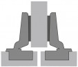 HETTICH 9042637/9043362 INTERMAT, półnakładany, P2O