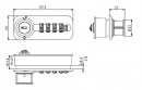 LEHMANN Zamek numeryczny 57.03 prawy Z0001, 4 znaki, B