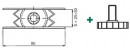 Noga regulowana PR 2701 25 mm (śruba 82812)