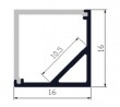 LP-profil Corner 16 alu anodowane  2000mm