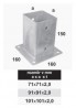 TK-podstawa słupa kwadratowa 101x101x2,0mm