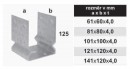 TK-profil U szeroki 101x100x4mm cynk galwaniczny