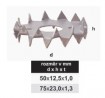 TK-Pierścień kolcowy BULDOG dwustronny 75x23x1,30mm