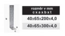 TK-Kątownik kotwowy 40x65x300x4mm