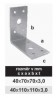 TK-Kątownik 40x110x110x3mm
