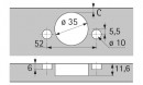 HETTICH 9099543 SENSYS 8657i TH55 165° nakładany SiSy