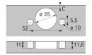 HETTICH 9099541 SENSYS 8657i TH53 165° SiSy nakładany