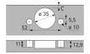 HETTICH 9090261 SENSYS 8631i B12,5 TH53 SiSy