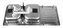 BLANCO 519713 zlewozmywak LANTOS 8 S-IF Compact stal szczotkowana z korkiem