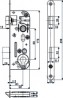 HOBES 02-04 Zamek 90/60 PZ ocynk biały