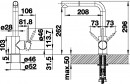 BLANCO 519810 bateria MILA-S chrom