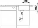 BLANCO 519104 zlewozmywak METRA 5 S-F kawowy z korkiem SILGRANIT PuraDur