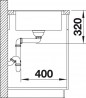 BLANCO 519097 zlewozmywak METRA 5 S-F antracyt z korkiem SILGRANIT PuraDur