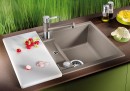 BLANCO 519580 zlewozmywak METRA 45 S Compact tartufo z korkiem SILGRANIT PuraDur