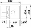 BLANCO 519561 zlewozmywak METRA 45 S Compact antracyt bez korka SILGRANIT