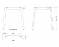 MILADESIGN stelaż biurka Mobilar M5407T–SL biały