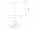 MILADESIGN stelaż regulowany środkowy Linear LN3302R biały
