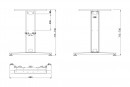 MILADESIGN stelaż środkowy G3 ST221 biały