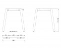 MILADESIGN stelaż biurka Mobilar M5407T–S czarny