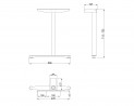 MILADESIGN stelaż skrajny Linear LN3303 czarny