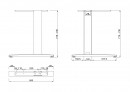 MILADESIGN stelaż skrajny G3 ST227 czarny