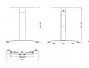 MILADESIGN stelaż regulowany środkowy G3 ST226R antracyt