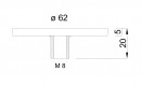 MILADESIGN adapter do szkła 62 K062