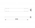 MILADESIGN profil ramy stoł. G5 ST541-31 srebrny