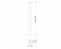 MILADESIGN Noga stołowa G5 ST541 m srebrny